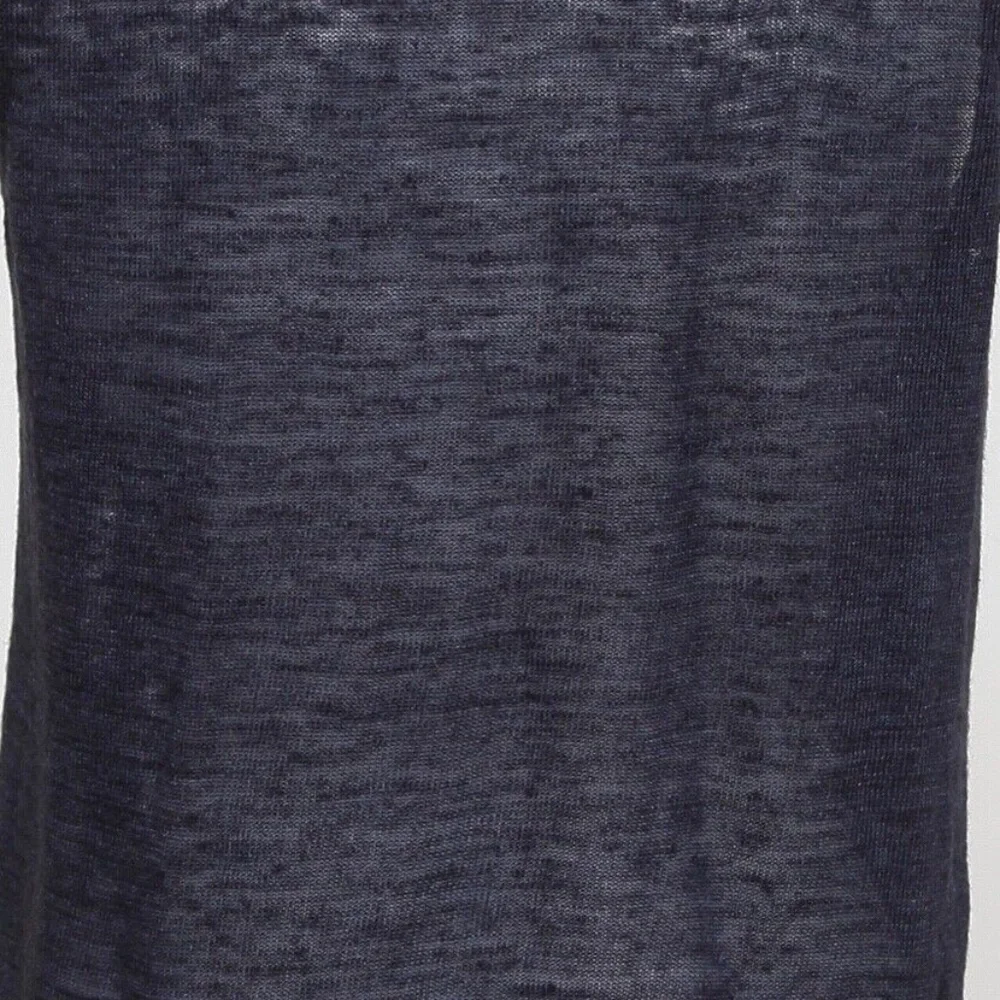 CHLOE Sleeveless Top Shirt Sleeveless Navy Ivory Ruffle Henley XS 2007 - Picture 8 of 9